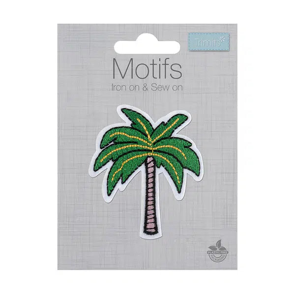 Iron-On Motif Patch - Palm Tree – view 2 – Truro Fabrics