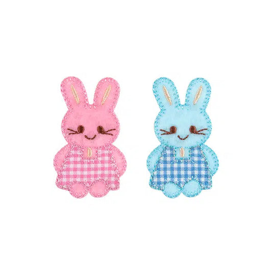 Iron-On Motif Patch - Pink & Blue Bunny – Truro Fabrics
