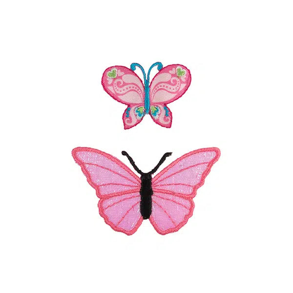 Iron-On Motif Patch - Pink Butterflies – Truro Fabrics