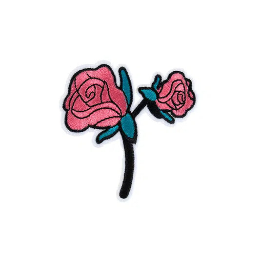 Iron-On Motif Patch - Pink Roses – Truro Fabrics