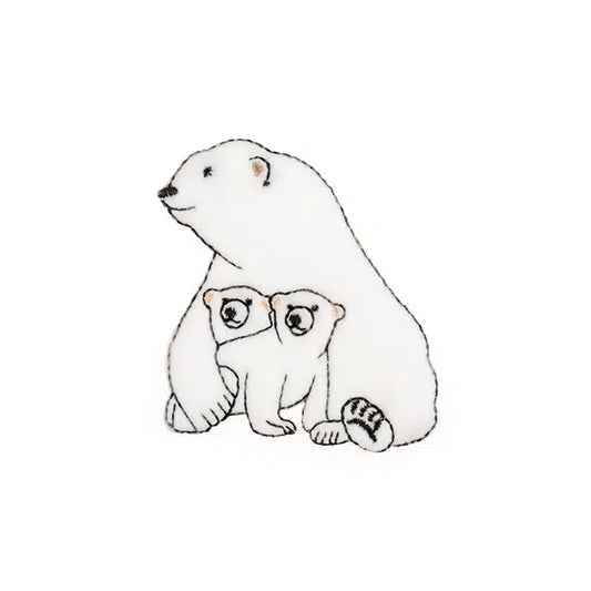 Iron-On Motif Patch - Polar Bear Family – Truro Fabrics