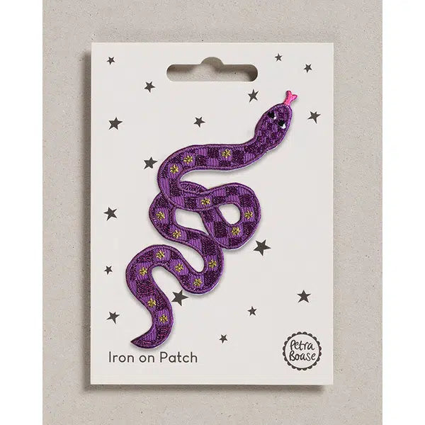 Iron-On Motif Patch - Purple Snake – Truro Fabrics