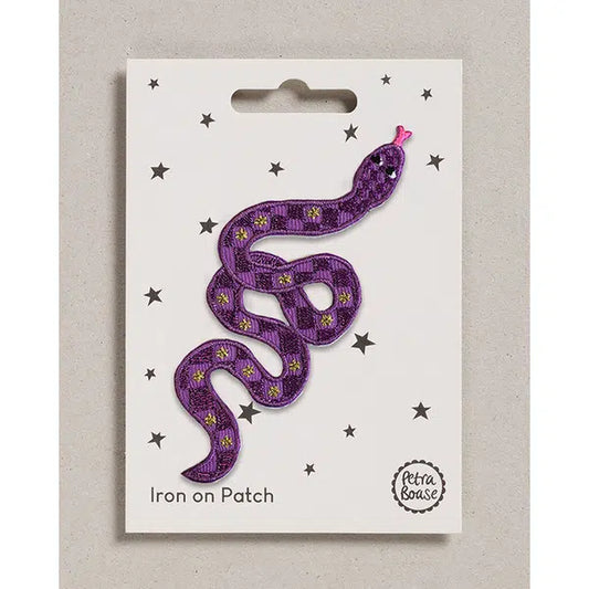 Iron-On Motif Patch - Purple Snake – Truro Fabrics