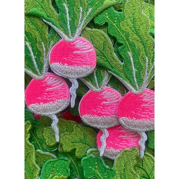 Iron-On Motif Patch - Radish – view 2 – Truro Fabrics