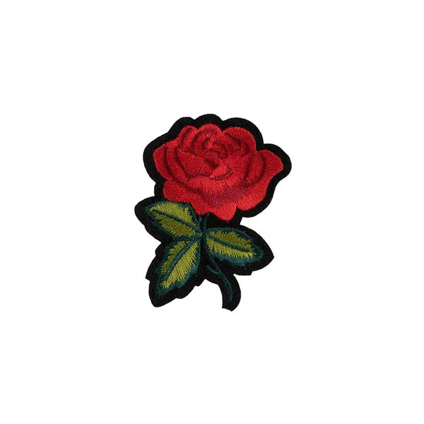 Iron-On Motif Patch - Red Rose – Truro Fabrics
