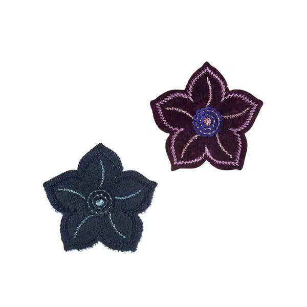 Iron-On Motif Patch - Sequinned Flowers – Truro Fabrics