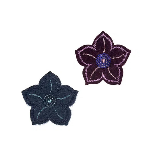 Iron-On Motif Patch - Sequinned Flowers – Truro Fabrics