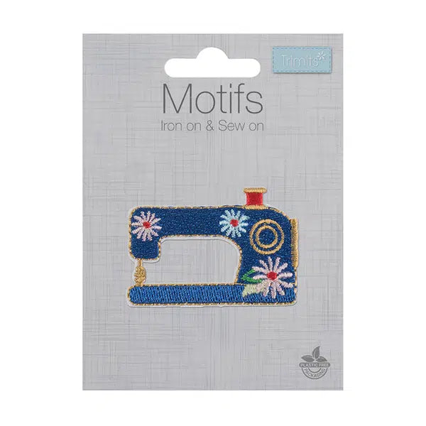 Iron-On Motif Patch - Sewing Machine – view 2 – Truro Fabrics