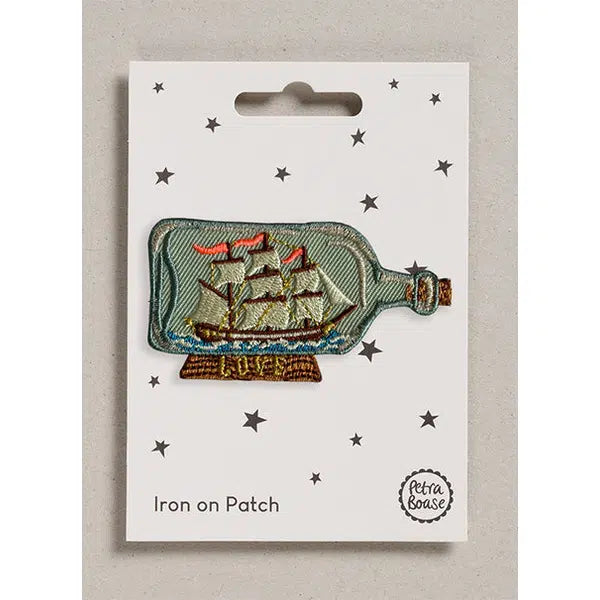 Iron-On Motif Patch - Ship in a Bottle – Truro Fabrics