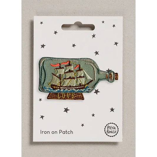 Iron-On Motif Patch - Ship in a Bottle – Truro Fabrics