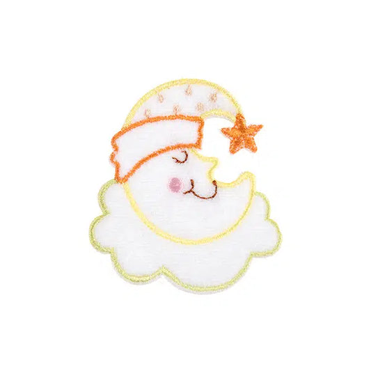 Iron-On Motif Patch - Sleepy Moon Cloud – Truro Fabrics