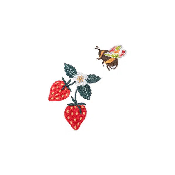 Iron-On Motif Patch - Strawberry Bee – Truro Fabrics