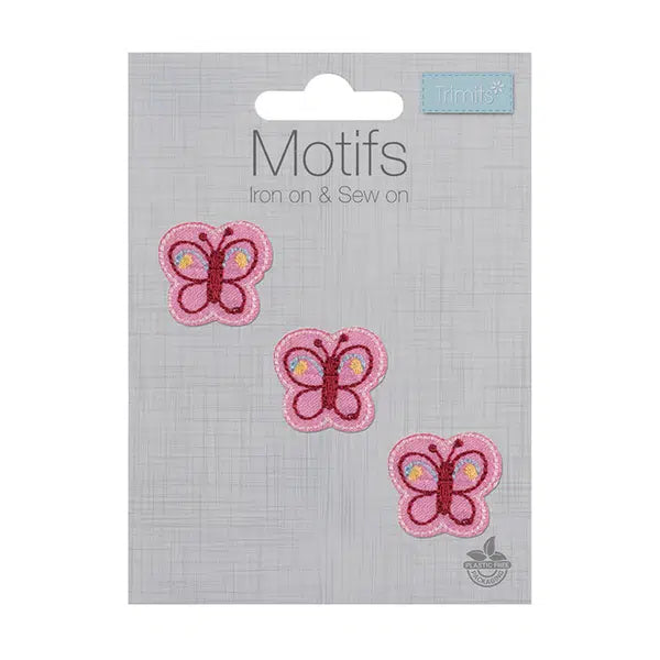 Iron-On Motif Patch - Tiny Butterflies – view 2 – Truro Fabrics