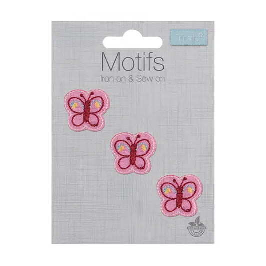 Iron-On Motif Patch - Tiny Butterflies – view 2 – Truro Fabrics