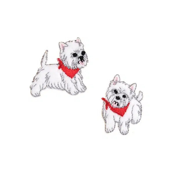 Iron-On Motif Patch - Westie Dogs – Truro Fabrics