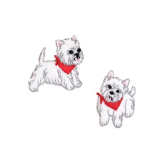 Iron-On Motif Patch - Westie Dogs – Truro Fabrics