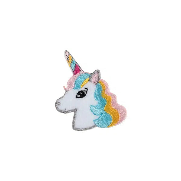 Iron-On Motif Patch - White Unicorn – Truro Fabrics