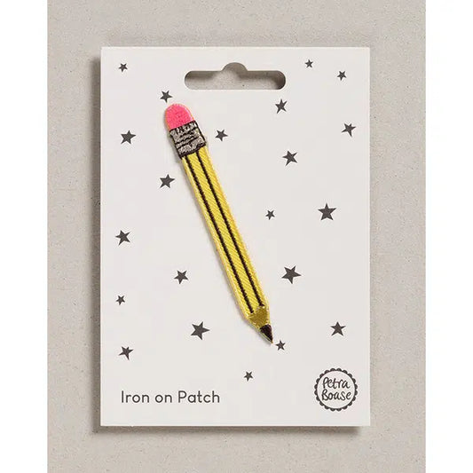 Iron-On Motif Patch - Yellow Pencil – Truro Fabrics