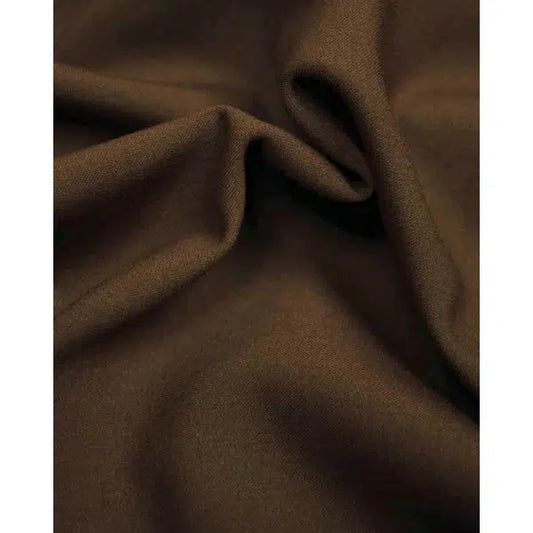 Italian Wool Suiting Fabric - Chocolate – view 2 – Truro Fabrics