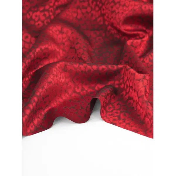 Jacquard Lining Fabric – Scarlet Leo – view 3 – Truro Fabrics