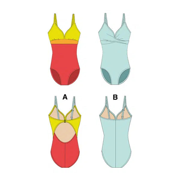 Jalie - Paper Sewing Pattern - One-Piece Swimsuits | Truro Fabrics