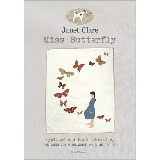 Janet Clare - Applique Quilt Paper Pattern - Miss Butterfly | Truro Fabrics