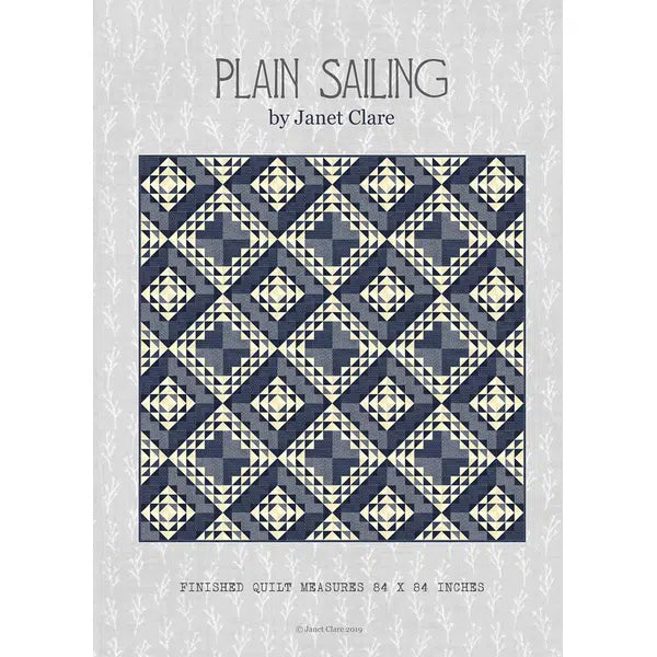 Janet Clare - Patchwork Quilt Paper Pattern - Plain Sailing | Truro Fabrics