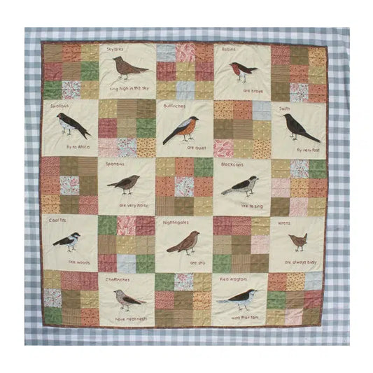 Janet Clare - Patchwork Quilt Paper Pattern - Small Brown British Birds | Truro Fabrics