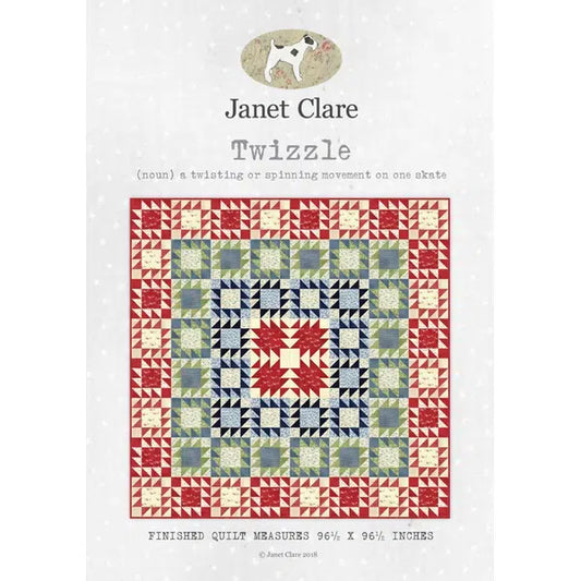 Janet Clare - Patchwork Quilt Paper Pattern - Twizzle | Truro Fabrics