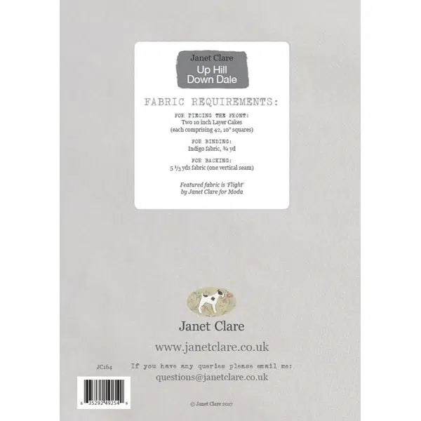 Janet Clare - Patchwork Quilt Paper Pattern - Up Hill Down Dale – view 3 | Truro Fabrics