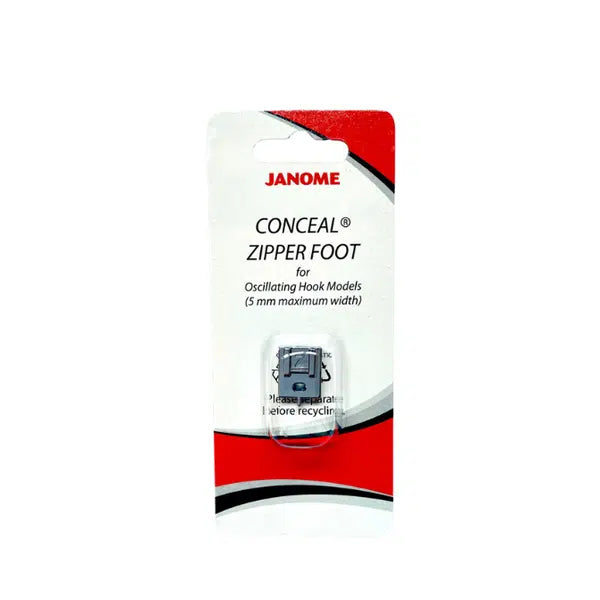 Janome Sewing Machine Feet - Conceal Zipper Foot | Truro Fabrics