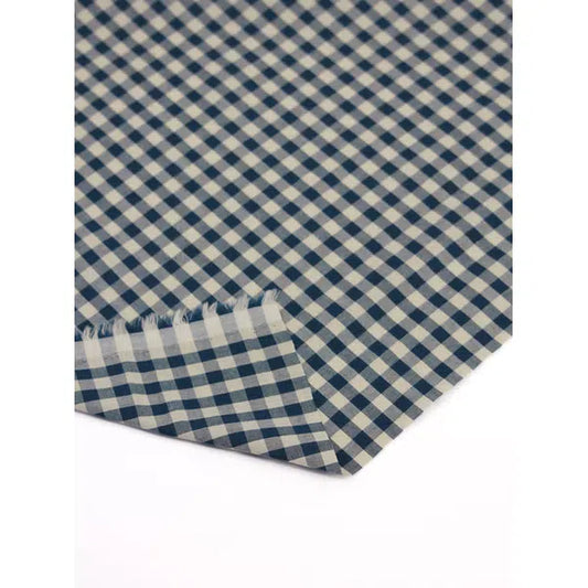 Japanese Cotton Gingham Fabric - 6mm - Ink | Truro Fabrics