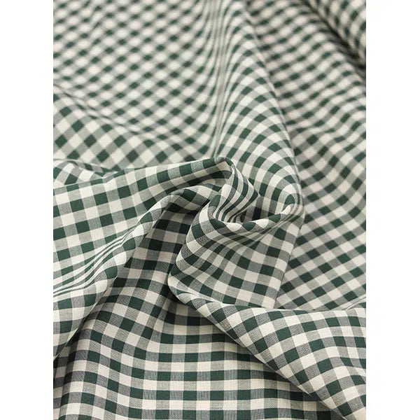 Japanese Cotton Gingham Fabric - 6mm - Laurel | Truro Fabrics