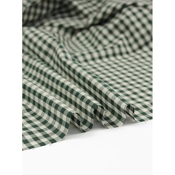 Japanese Cotton Gingham Fabric - 6mm - Laurel | Truro Fabrics
