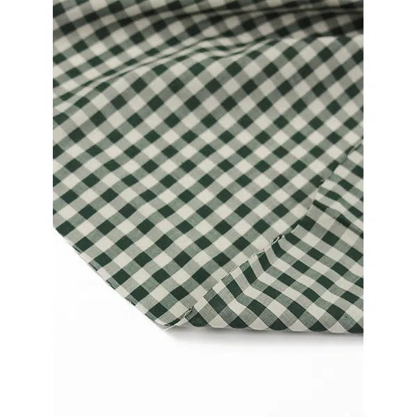 Japanese Cotton Gingham Fabric - 6mm - Laurel | Truro Fabrics
