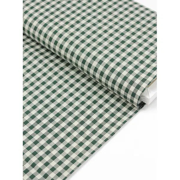 Japanese Cotton Gingham Fabric - 6mm - Laurel | Truro Fabrics