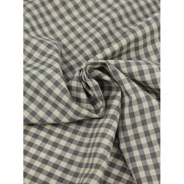 Japanese Cotton Gingham Fabric - 6mm - Rune | Truro Fabrics
