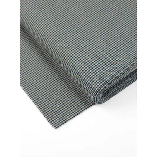 Japanese Cotton Micro Gingham Fabric - 2mm - Ink | Truro Fabrics