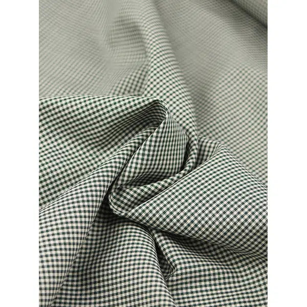 Japanese Cotton Micro Gingham Fabric - 2mm - Laurel | Truro Fabrics