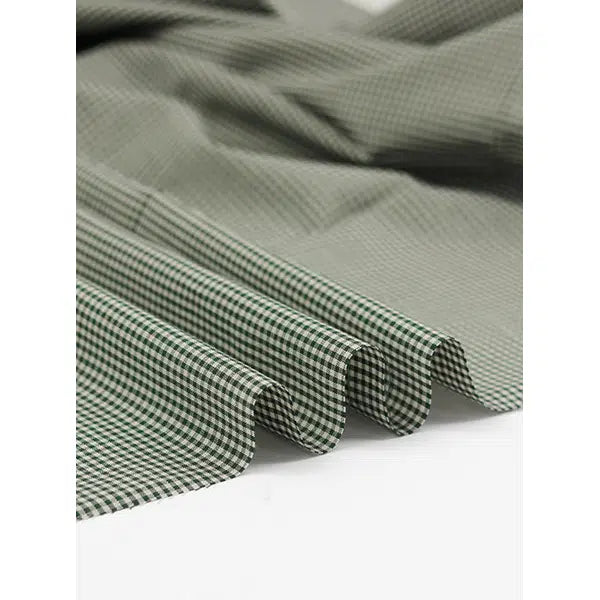 Japanese Cotton Micro Gingham Fabric - 2mm - Laurel | Truro Fabrics