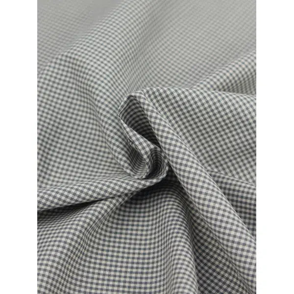 Japanese Cotton Micro Gingham Fabric - 2mm - Rune | Truro Fabrics