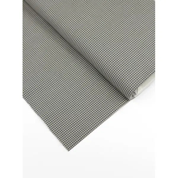 Japanese Cotton Micro Gingham Fabric - 2mm - Rune | Truro Fabrics