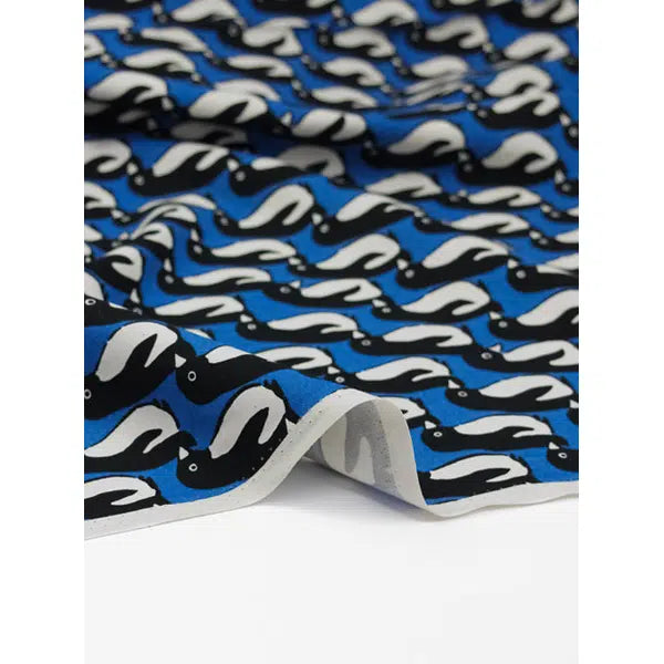 Japanese Cotton Oxford Fabric - Penguin Parade | Truro Fabrics