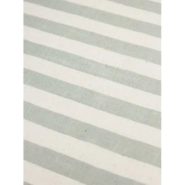 Japanese Linen Look Cotton Fabric – Freehand Stripe Seaglass – view 4 | Truro Fabrics