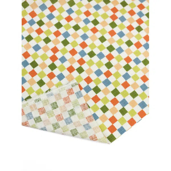 Japanese Linen Look Cotton Fabric – Island Checkers | Truro Fabrics