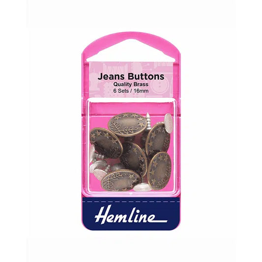 Jeans Buttons - Bronze | Truro Fabrics