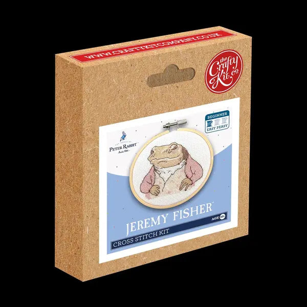 Beatrix Potter Jeremy Fisher Mini Cross Stitch Kit – view 2 – Truro Fabrics