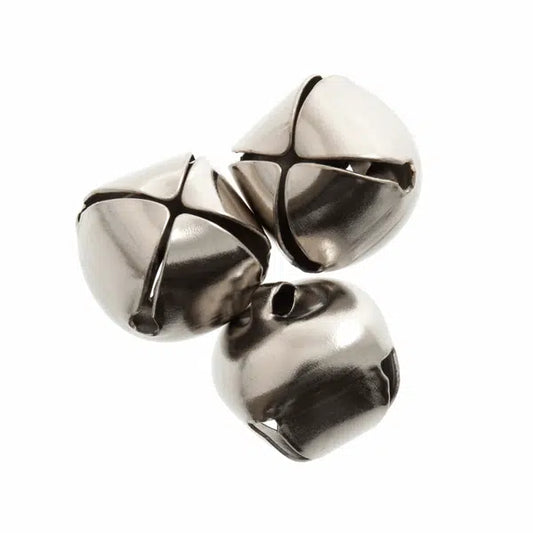 Jingle Bells - 20mm - Silver | Truro Fabrics