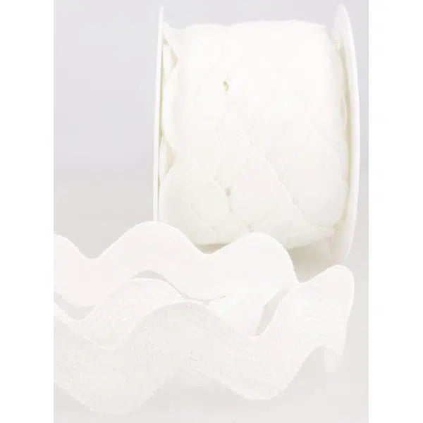 Jumbo Cotton Ric Rac Trim - 12.5mm - Ivory | Truro Fabrics