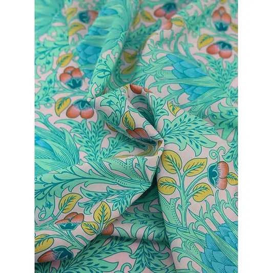 Kaffe Fassett x William Morris Cotton Lawn Fabric - Artichoke Lavender | Truro Fabrics